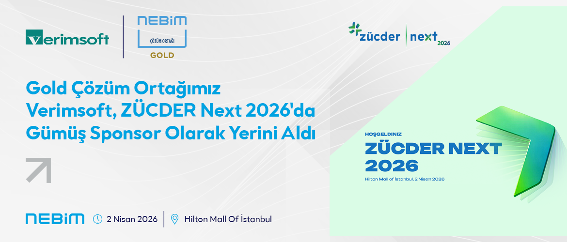 Gold Çözüm Ortağımız Verimsoft, ZÜCDER Next 2026'da Gümüş Sponsor Olarak Yerini Aldı